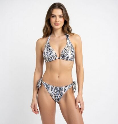 Γυναικείο μαγιό μπικίνι με animal print σχέδιο - Front View